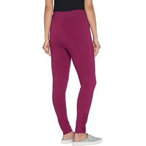 Denim and company leggings with ankle ruching